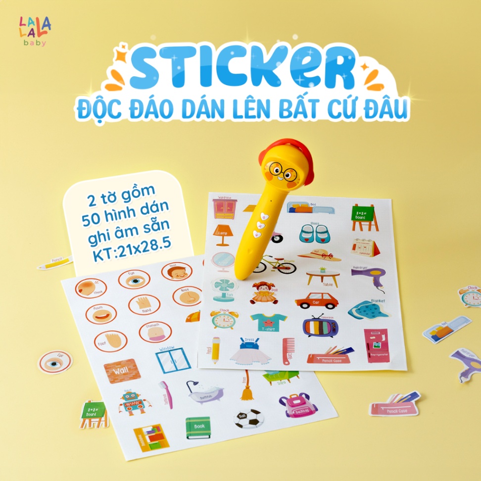 Bút chấm đọc song ngữ Lala Magic Pen - Ảnh 4