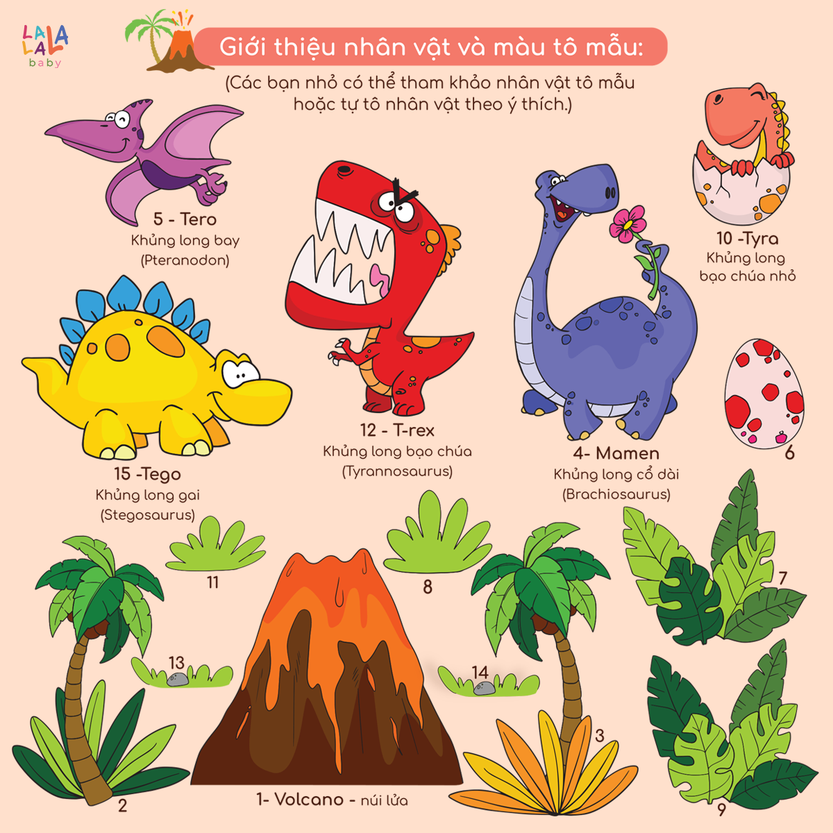 Tranh tô màu gỗ kèm bút màu Lalala baby Paint Play - Ảnh 8