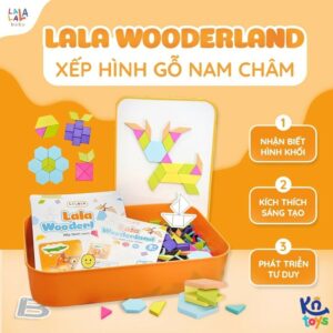 Xếp hình gỗ nam châm Lala wooderland