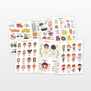 Bảng gấp thông thái Lalala baby đồ chơi nhiều chủ đề thú vị - Song ngữ Anh Việt
