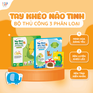 Bộ cắt giấy thủ công đa kĩ năng: cắt, dán, gấp giấy Lalala baby TAY KHÉO NÃO TINH - FINE MOTOR SKILLS