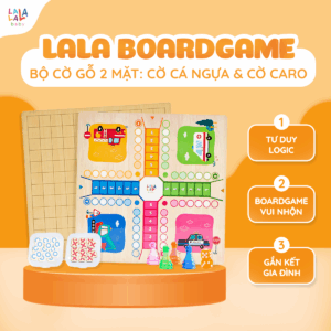 Lala Boardgame 2in1: cờ cá ngựa và cờ caro