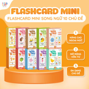 Bộ thẻ học thông minh Flashcard Mini song ngữ Anh-Việt