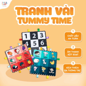 Trọn bộ Thẻ vải Tummy Time