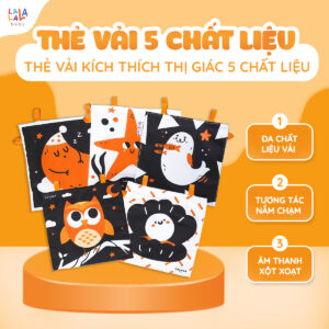 Thẻ vải Kích thích thị giác 5 chất liệu