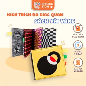 Sách vải kích thích chuyển động mắt Magic book Lalala baby