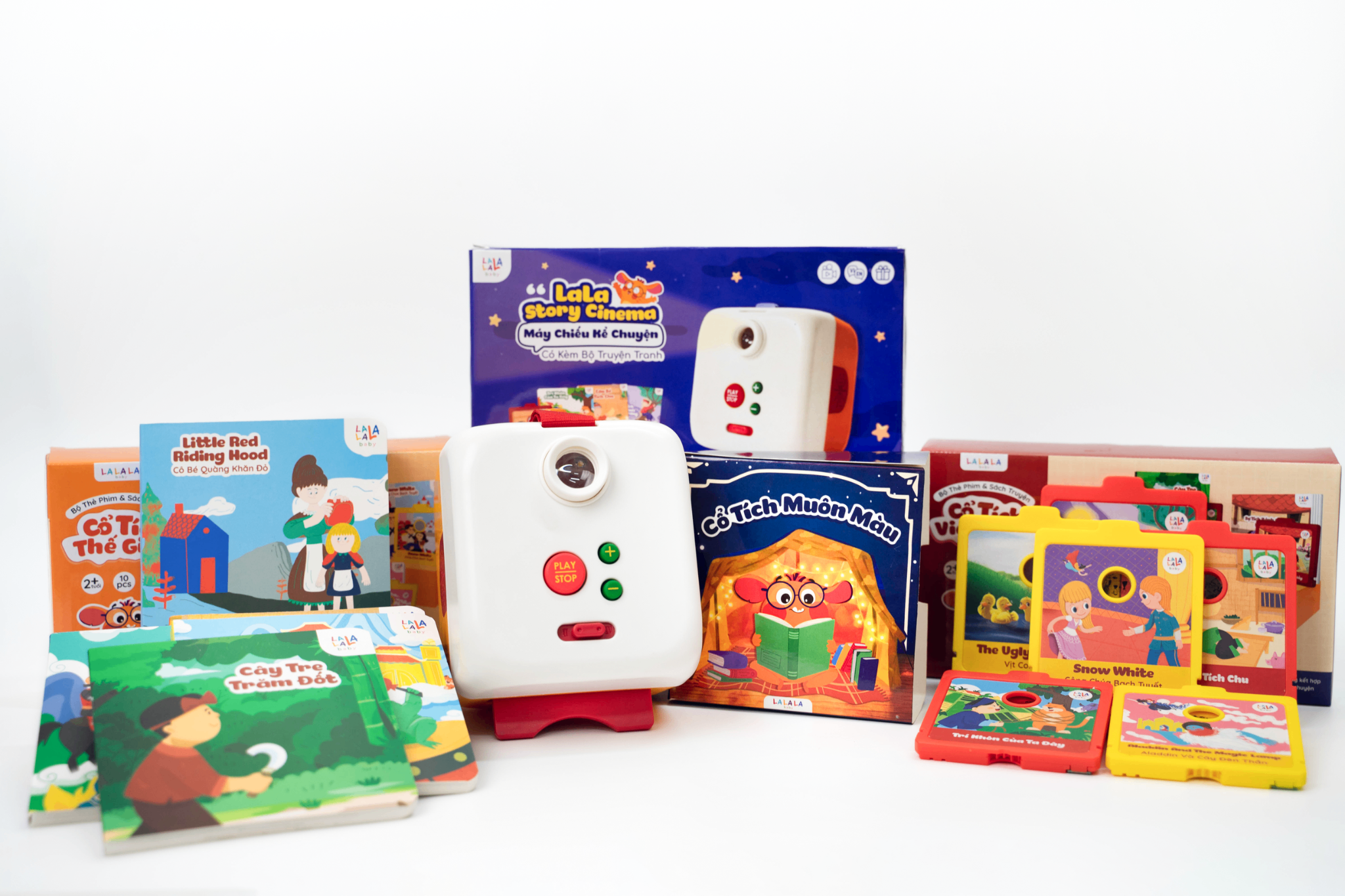 Bộ sản phầm Máy chiếu kể chuyện Lala Story Cinema 